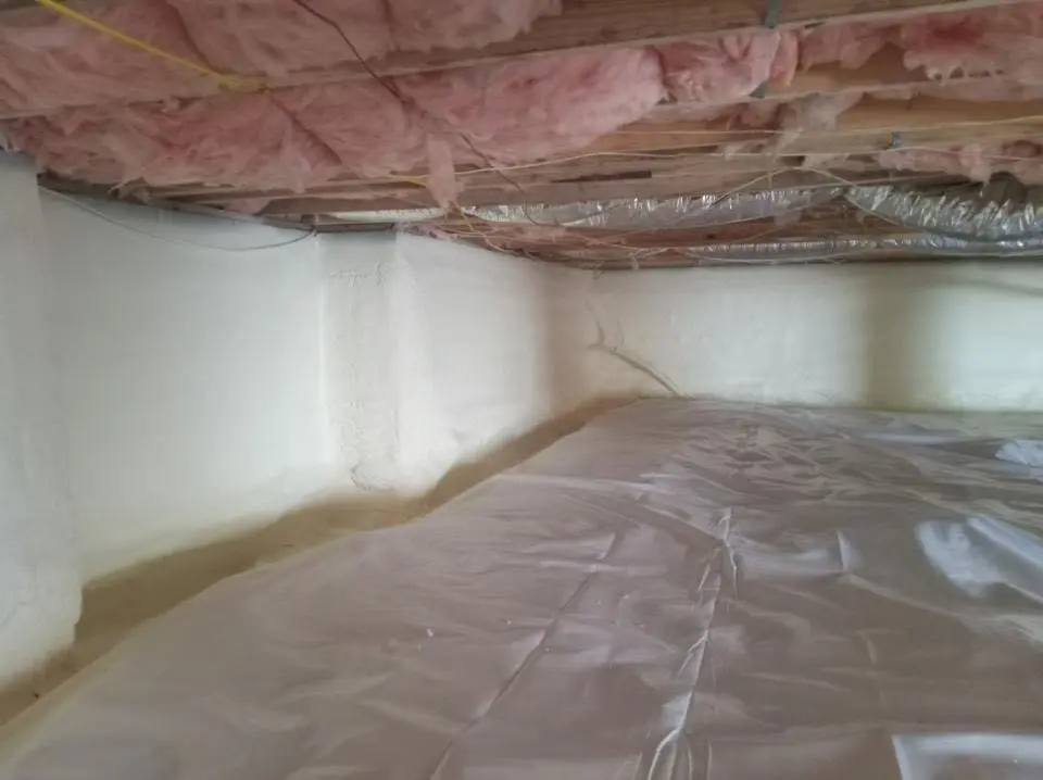 Crawl space encapsulation with closed-cell spray foam for Attic Insulation in Saddlebrooke